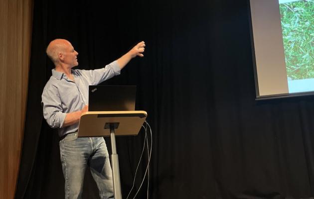 David presenting at Nature Friendly Farming event 