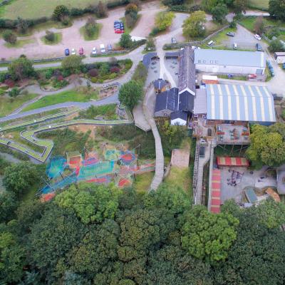 Aerial view of Cream o' Galloway